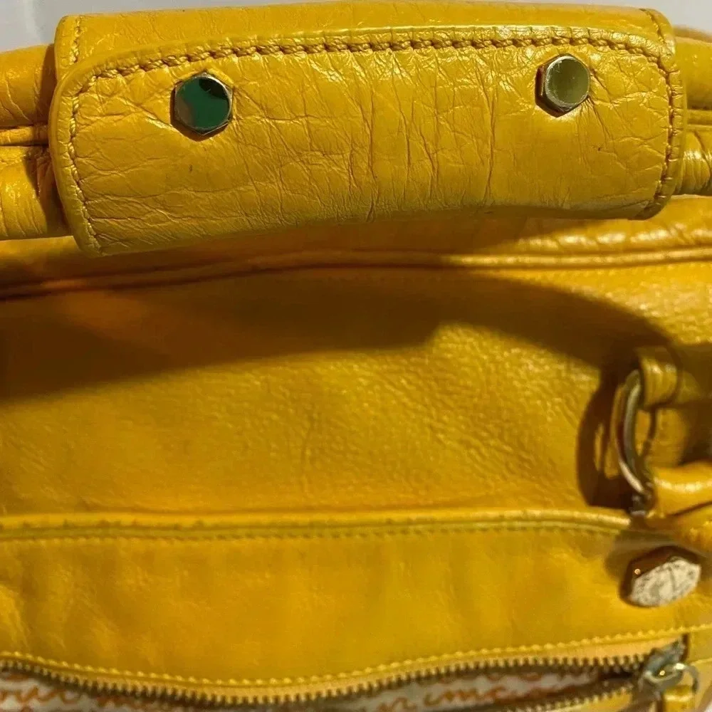 Marc By Marc Jacobs yellow leather satchel handbag